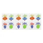 2011 First-Class Forever Stamp - Holiday Baubles: Green and Red Wavy Line Ornament (Ashton Potter)