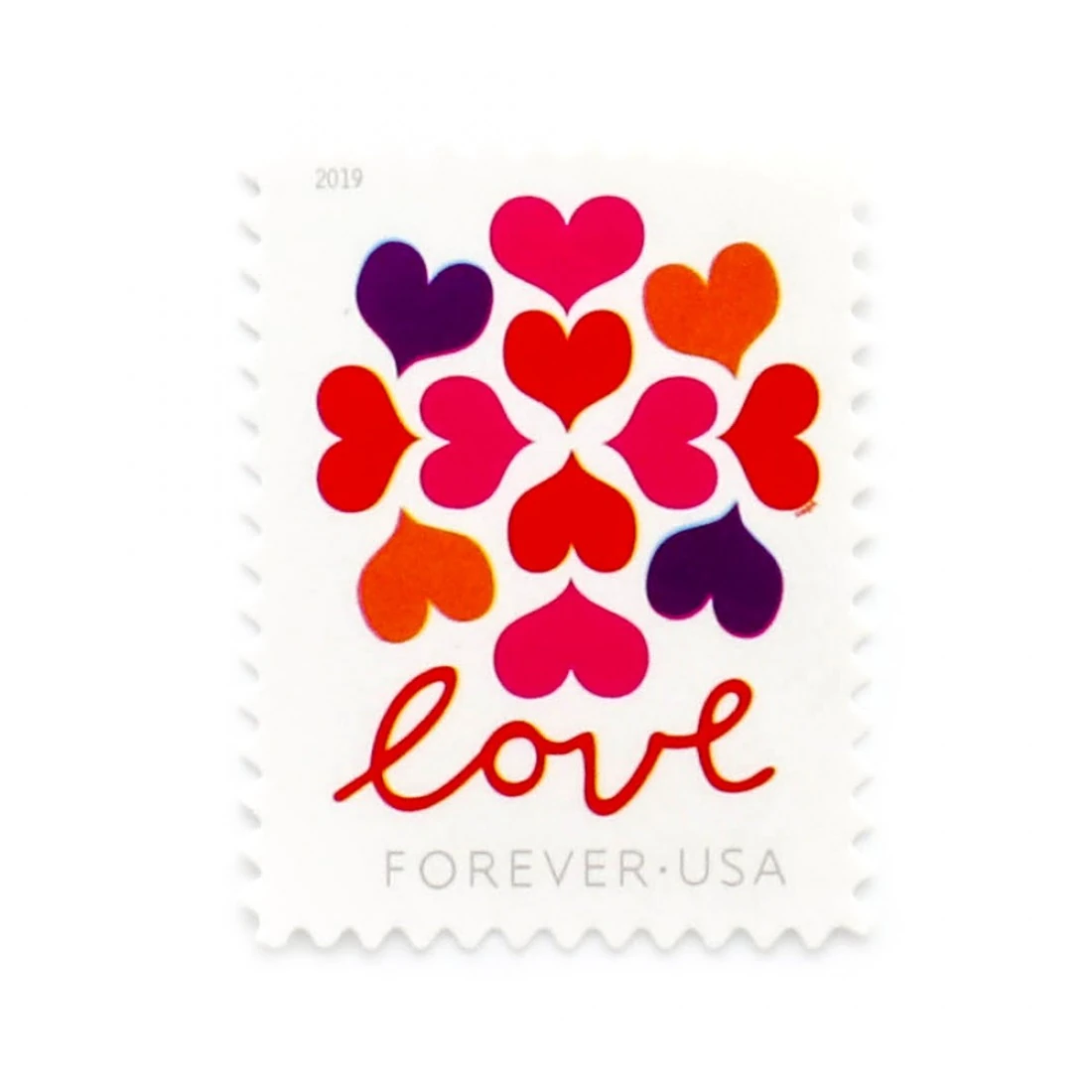 product_image_1767477677 2019 US Heart Blossom Forever First-Class Postage Stamps Wedding